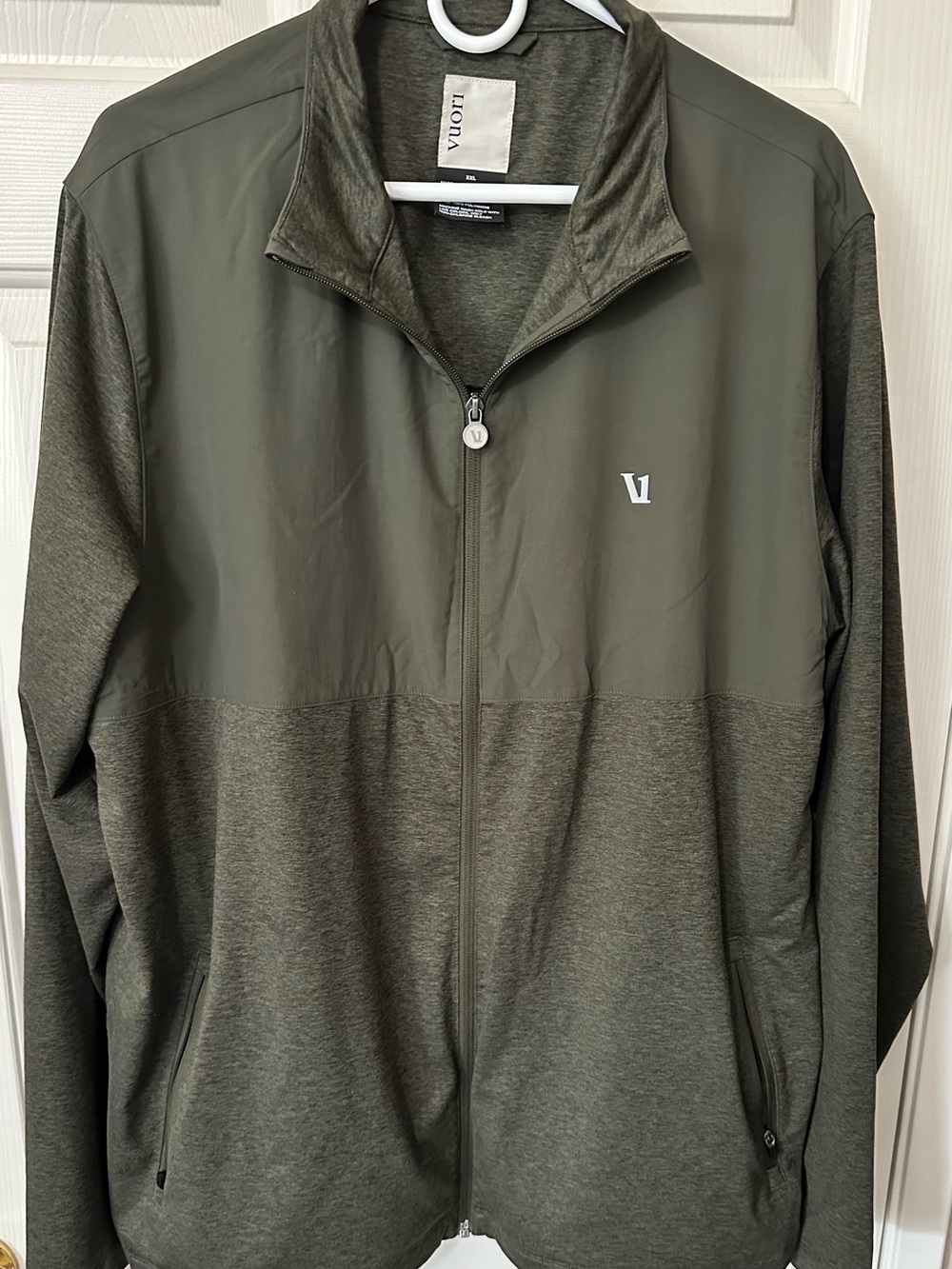 Vuori Men’s Green Sunday Element Track Jacket Full Zip XXL